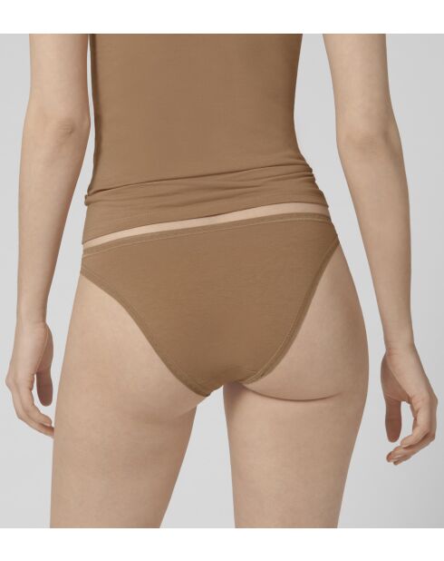 Set di 2 slip Go Mini a vita bassa in marrone nostalgico