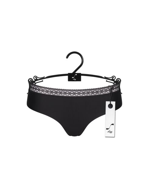 S Subtile freche schwarze Höschen mit niedriger Taille
