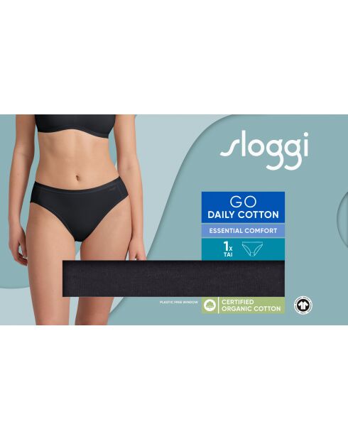 Zwart Tai Go Daily katoenen tai-slipje