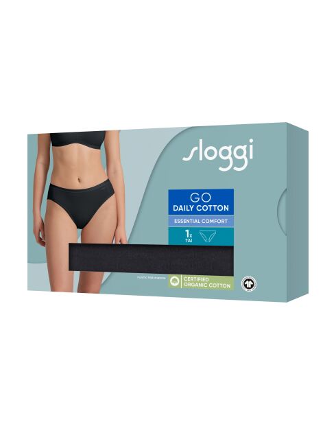 Zwart Tai Go Daily katoenen tai-slipje