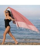 Ibiza katoen fouta clay roze - 100x200 cm