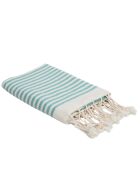Hossegor Fouta Ente aus Baumwolle grün - 100x200 cm