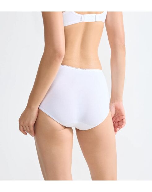 Set di 2 slip midi midi bianchi 24/7 in cotone H
