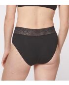 Confezione da 2 pantaloncini mestruali neri medi