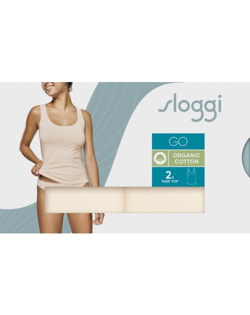 Set van 2 Go Tank tanktops voor vers poeder