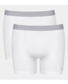 Set van 2 witte Go Abc 2.0 lange boxershorts