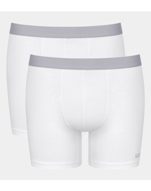 Set van 2 witte Go Abc 2.0 lange boxershorts