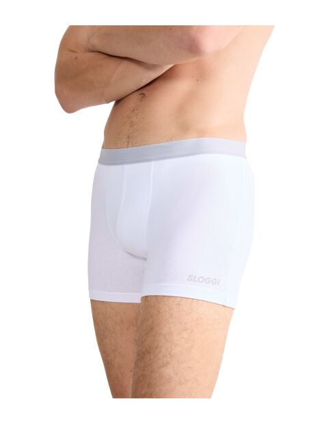 Set van 2 witte Go Abc 2.0 lange boxershorts