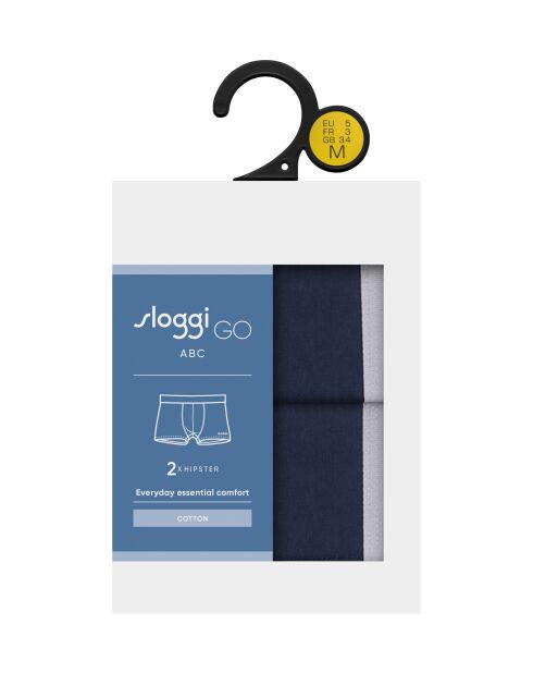 Lot de 2 boxers Go Abc 2.0 H marine