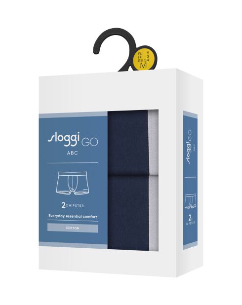 Lot de 2 boxers Go Abc 2.0 H marine