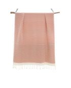 Hossegor rode tomette XXL katoenen fouta - 200x200 cm