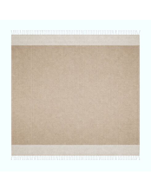 Fouta Ibiza in cotone beige XXL - 200x200 cm