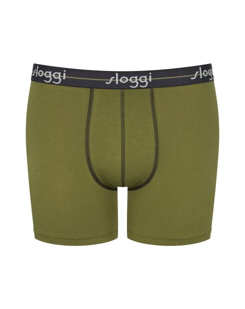 Set van 2 kaki en grijze Start boxershorts
