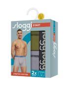 Set van 2 kaki en grijze Start boxershorts