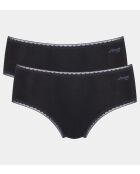 Set di 2 slip midi Go H neri
