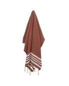 Newport Fouta Tomette aus Baumwolle rot - 100x200 cm