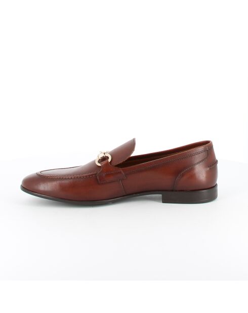 Mocassini Fasano in pelle marrone