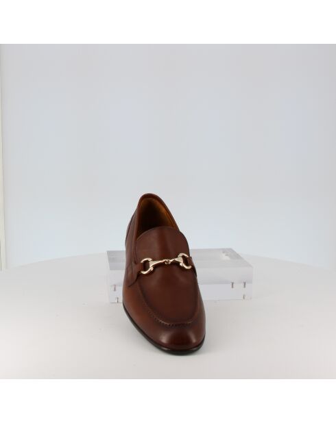 Mocassini Fasano in pelle marrone