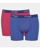 Lot de 2 boxers Start rose/bleu