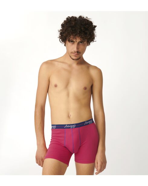 Lot de 2 boxers Start rose/bleu