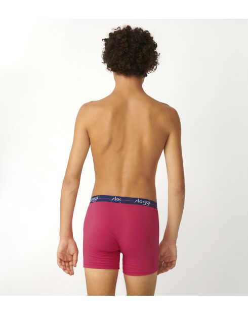 Lot de 2 boxers Start rose/bleu
