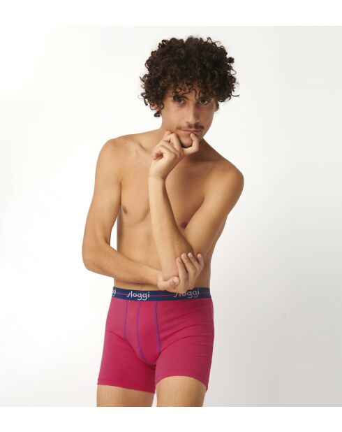 Lot de 2 boxers Start rose/bleu