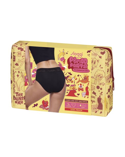 Packung mit 2 schwarzen Light Menstruationsshorts