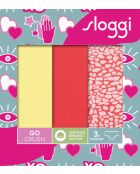 Confezione da 3 slip hipster Go Crush corallo/giallo