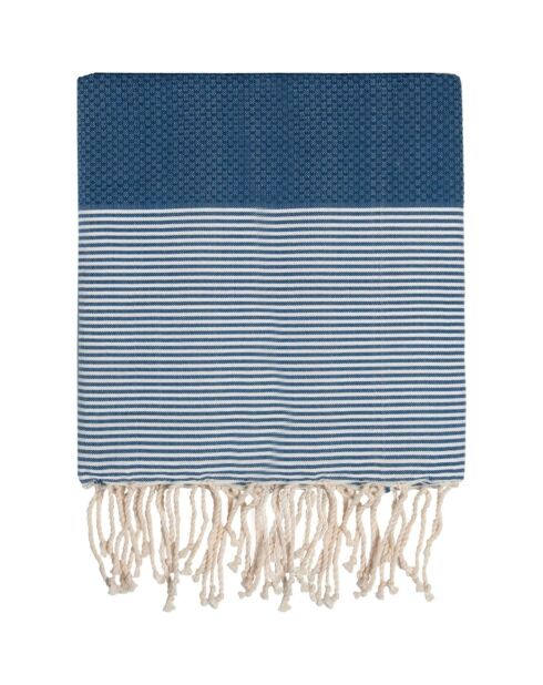 Fouta in cotone jeans blu Ibiza xxxl - 200x300 cm