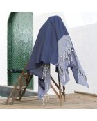 Fouta in cotone jeans blu Ibiza xxxl - 200x300 cm