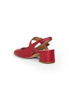 Escarpins Mona 6 en cuir rouges - Talon : 5 cm