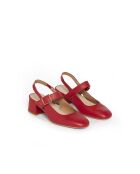 Escarpins Mona 6 en cuir rouges - Talon : 5 cm