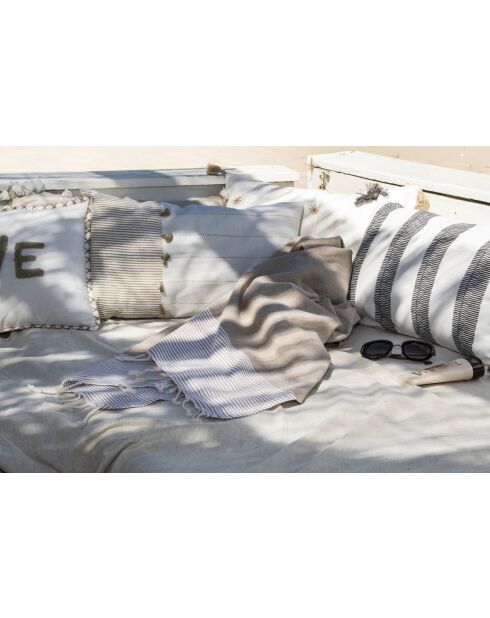 Fouta in cotone beige Ibiza xxxl - 200x300 cm