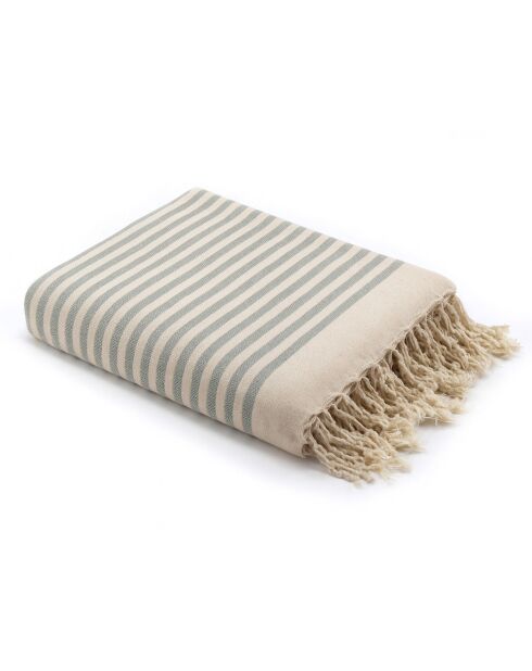 Hossegor Aquagrün Fouta aus Baumwolle XXXL - 200x300 cm