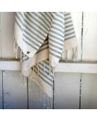 Hossegor aquagroen katoenen fouta xxxl - 200x300 cm