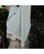 Hossegor aquagroen katoenen fouta xxxl - 200x300 cm