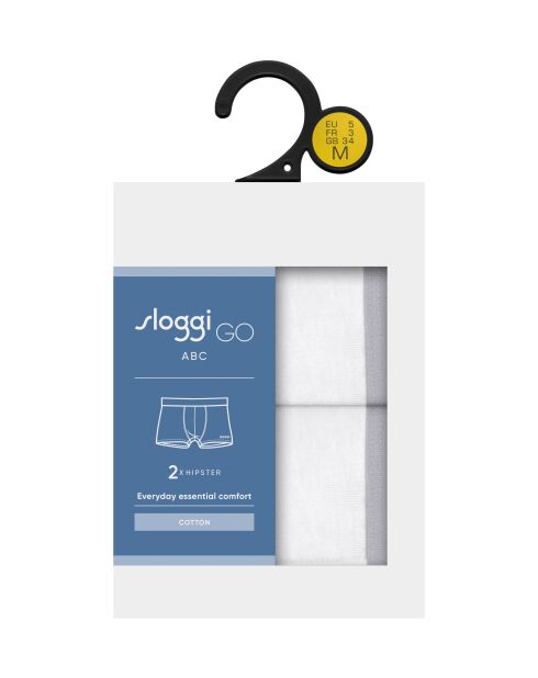 Set van 2 stuks Go Abc 2.0 H witte boxershorts