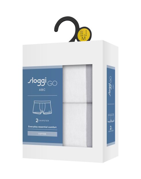 Set van 2 stuks Go Abc 2.0 H witte boxershorts