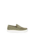 Mocassini Romain color kaki chiaro