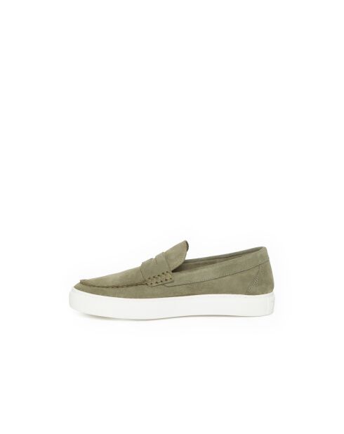 Mocassini Romain color kaki chiaro