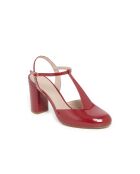 Rote Pumps Théoline aus Lackleder