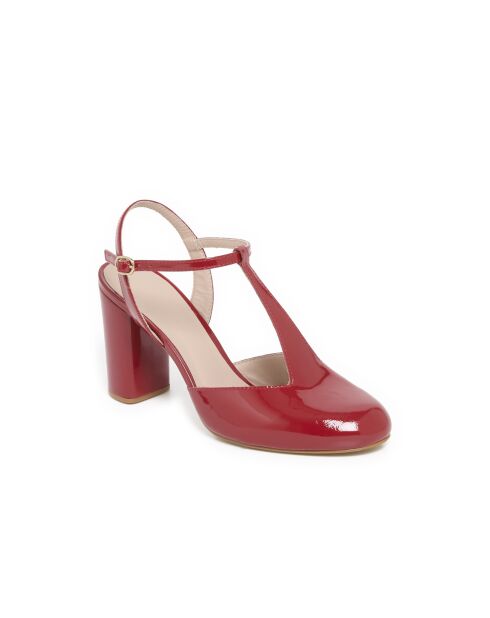 Rote Pumps Théoline aus Lackleder