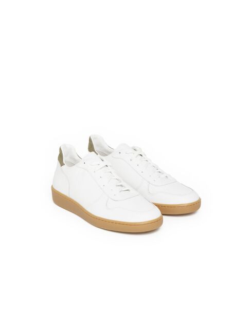 Zapatillas bajas Bertrand blancas/caqui