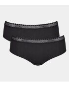 Set di 2 pantaloncini Go Ribbed R neri