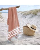 Newport katoen fouta roze klei - 100x200 cm