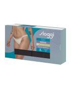 Set de 2 tangas Go Ribbed negras