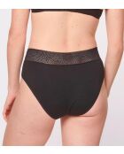 Schweres schwarzes Menstruationshöschen