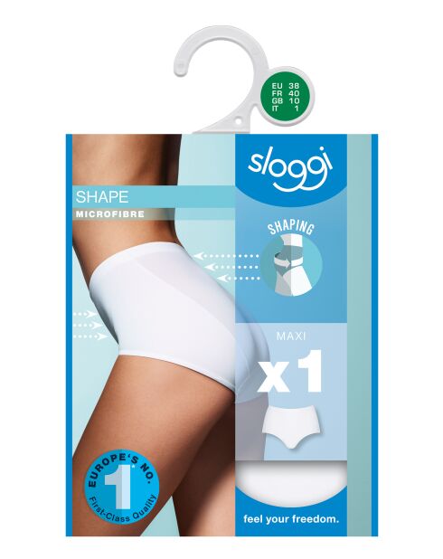 Mutandine modellanti bianche Shape H Maxi