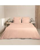 Drap housse satin de en coton Julia rose