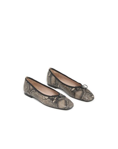 Ballerines Aélis en cuir python